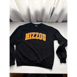 Champion Mizzou Missouri Tigers Eco Fleece Sweatshirt Mens Med Black Early 2000s